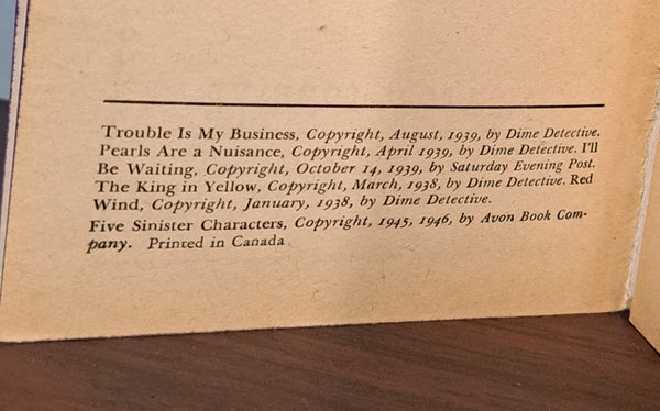 Five Sinister Characters