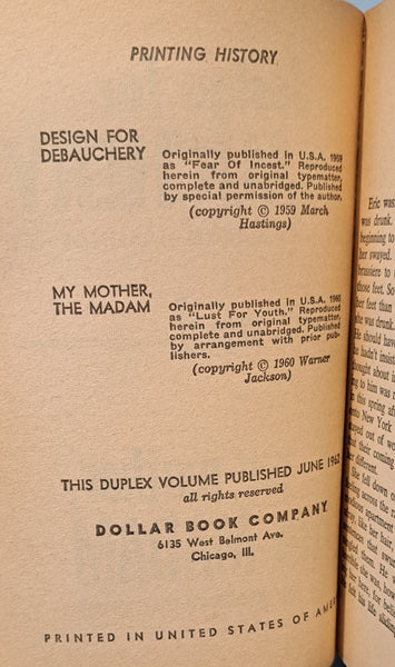 Design For Debauchery and My Mother The Madam