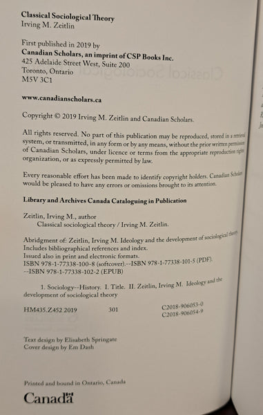 Classical Sociological Theory