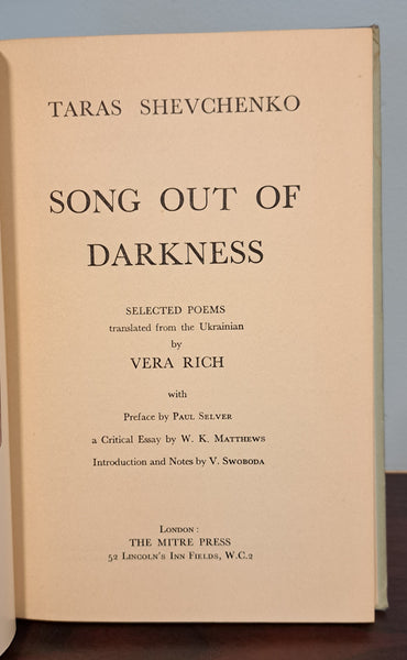 Song Out of Darkness