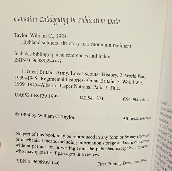 Highland Soldiers: The Story of a Mountain Regiment