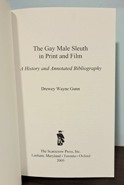 The Gay Male Sleuth In Print and Film