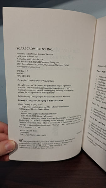 The Gay Male Sleuth In Print and Film
