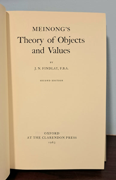 Meinong's Theory of Objects and Values