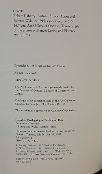Loring and Wyle: Sculptor's Legacy