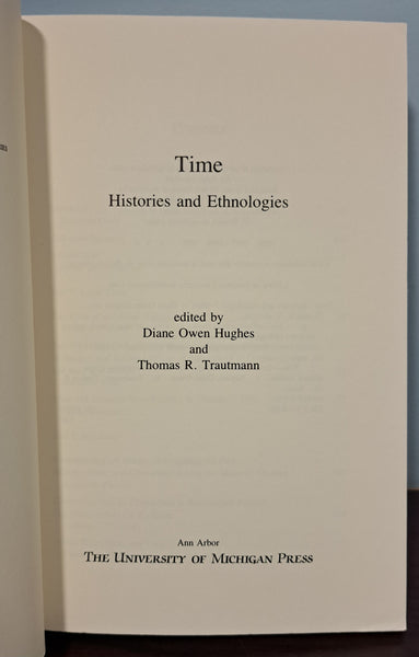 Time: Histories and Ethnologies