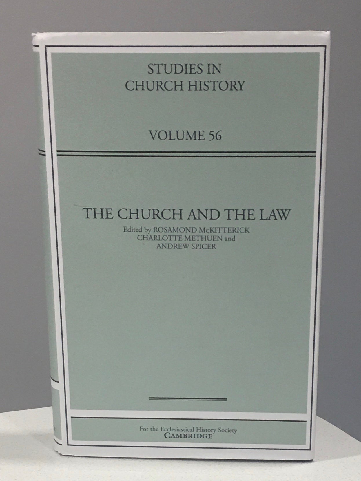 The Church and the Law   Studies in Church History   Volume 56