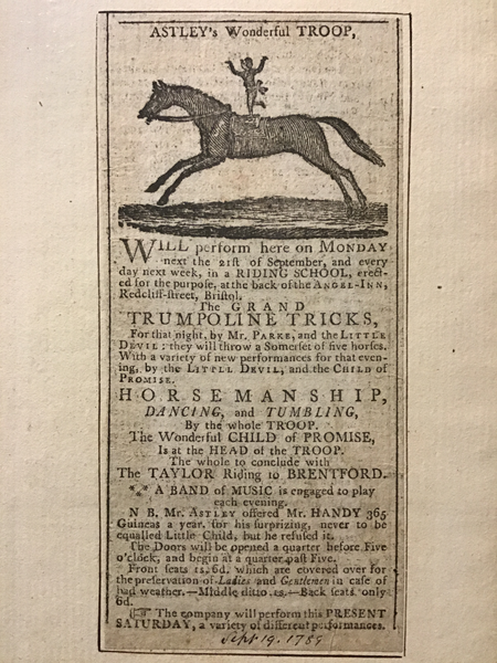 Astley's Wonderful Troop  - Advertisement