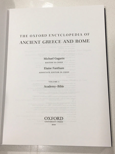 The Oxford Encyclopedia of Ancient Greece and Rome (7 Volumes)