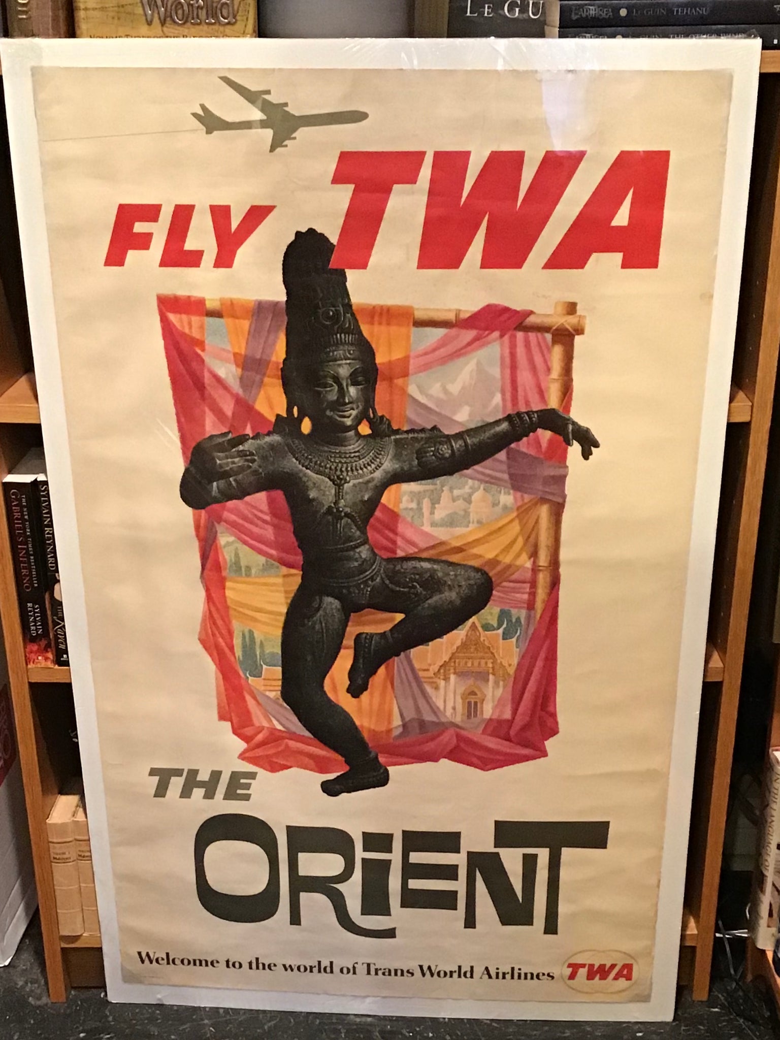 Original Travel Poster - Fly TWA The Orient