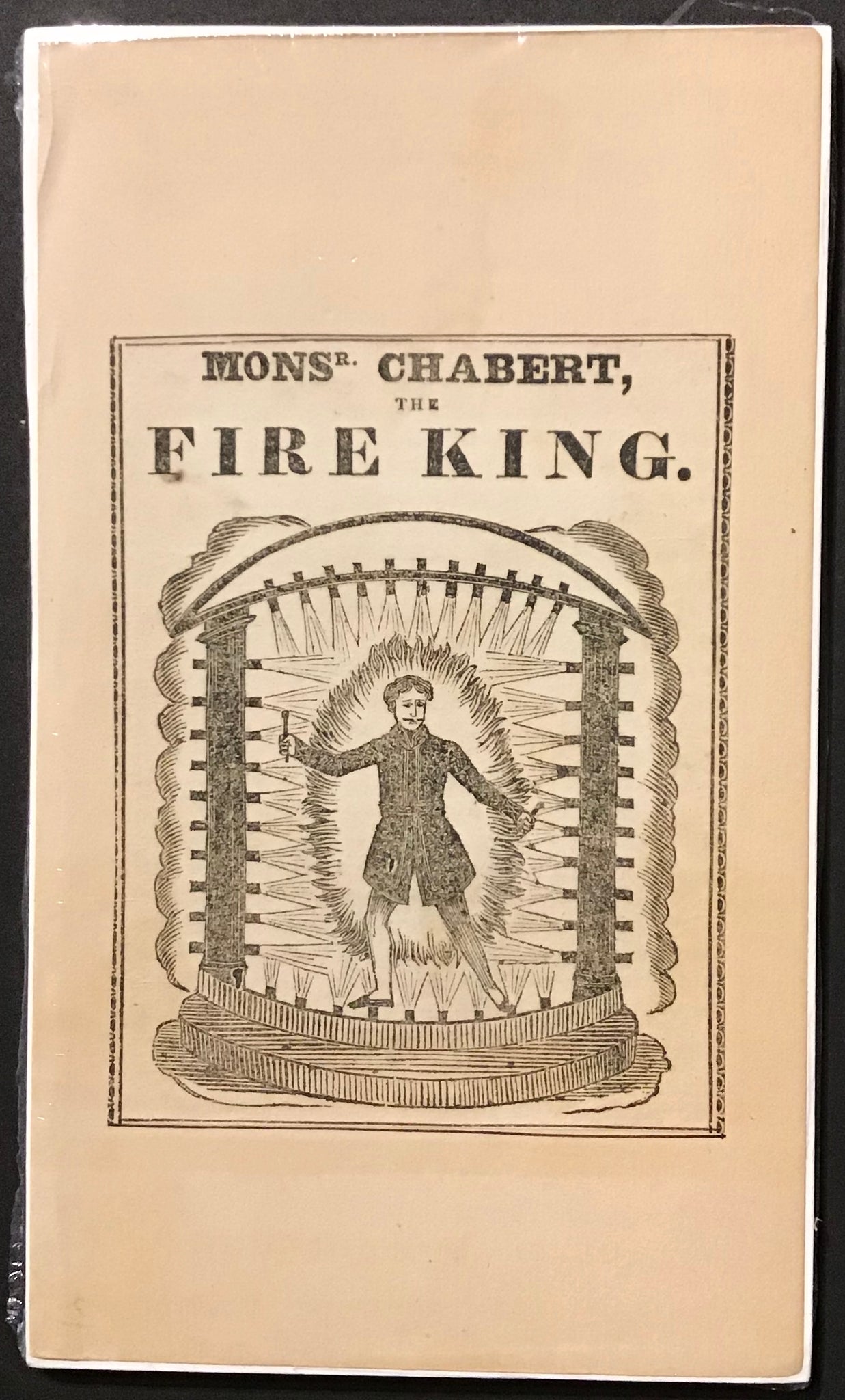 Monsieur Chabert - The Fire King  Engraving