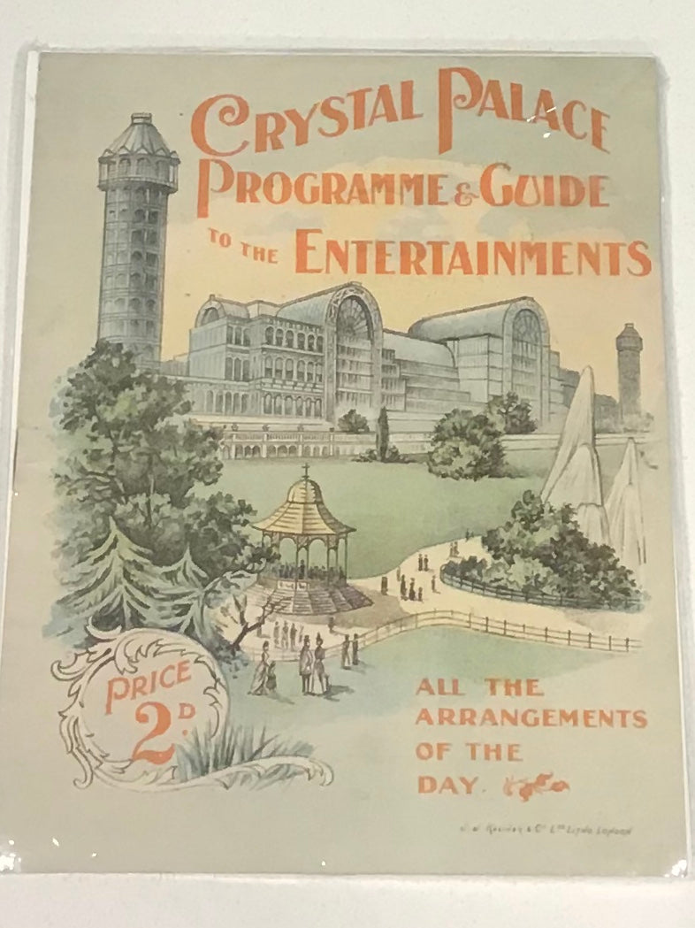 Crystal Palace Programme and Guide to the Entertainments