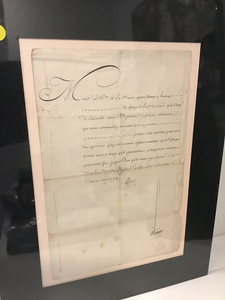Military Document  King Louis XV  1734